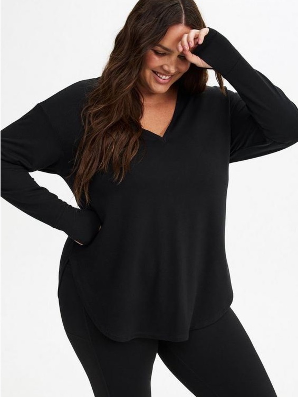 Torrid TRU Lightweight French Terry Long Sleeve Active Top NWOT